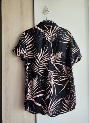 🔥🔥розпродаж🔥🔥 сорочка гавайська літня гавайка рубаха гавайская рубашка пальмы в пальмах5 фото