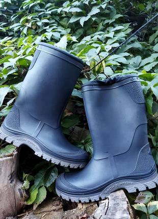 23,5 см утеплённые резиновые сапоги spirale утеплені чоботи гумові