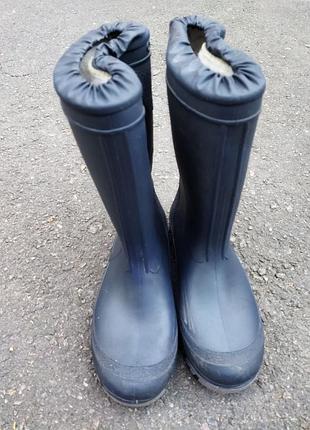 23,5 см утеплённые резиновые сапоги spirale утеплені чоботи гумові