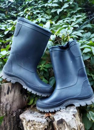 23,5 см утеплённые резиновые сапоги spirale утеплені чоботи гумові