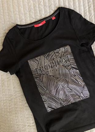 Черная базовая футболка, хлопковая футболка с принтом, летняя легкая1 фото