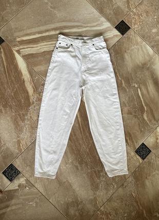 Білі джинси mom zara