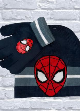Набір людина павук шапка рукавички перчатки