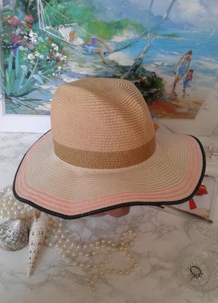 Летняя шляпка с широкими полями панама2 фото