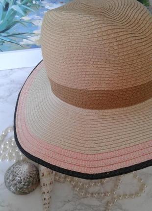 Летняя шляпка с широкими полями панама8 фото