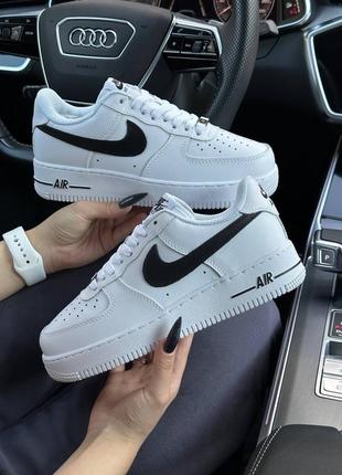 Зимние кроссовки nike air force 1 winter white black (мех)36-37-38-39-40-41