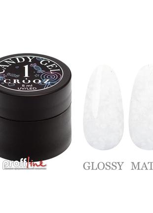 Гель для дизайна crooz candy gel, 5 мл № 1