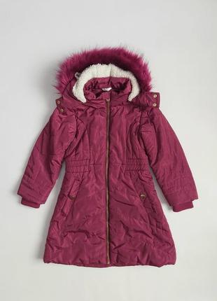 Куртка стеганая утепленная девичья m&amp;co на 5-6 лет