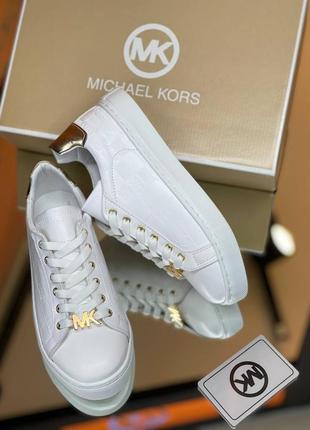 Кеды michael kors белые клетка