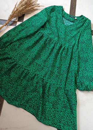 Яркое скленое платье в леопардовый принт подойдет для беременной3 фото