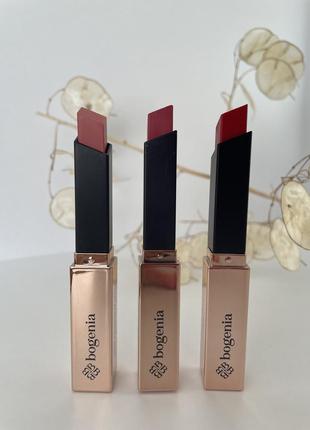 Помада гелева для губ bogenia glossiness gel lipstick