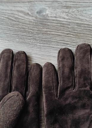 Шерстяные кожаные перчатки vera pelle5 фото