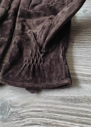 Шерстяные кожаные перчатки vera pelle4 фото