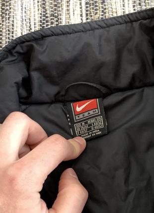 Vintage nike swoosh jacket винтаж мужская куртка парка ветровка найк свуш черная оригинал размер м5 фото