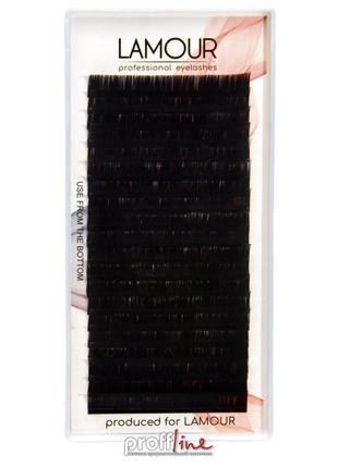 Ресницы для наращивания lamour черные 0.10 d 13 мм1 фото