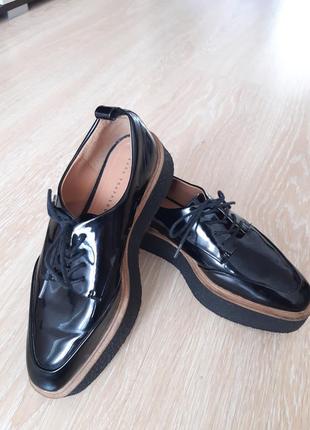 Лакові оксфорди zara, 37p