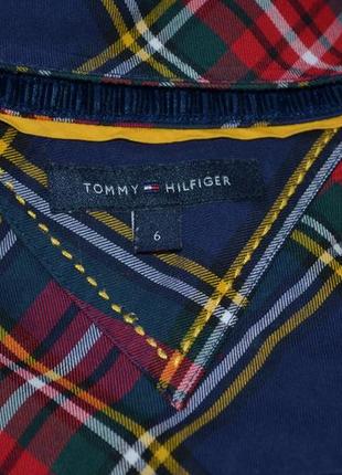 6/xs-s модная натуральная фирменная женская фланелевая рубашка клетка Tommy hilfiger10 фото