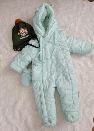 Демі комбінезон+шапочка