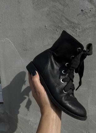 Черевики  ботинки шкіряні zara ботінки