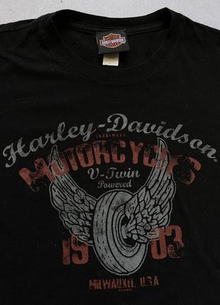 Женская футболка мерч harley davidson размер xl3 фото