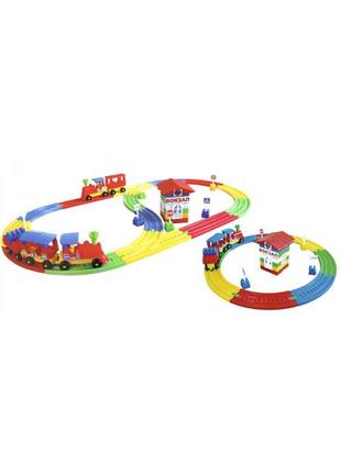 Детский конструктор железная дорога "терминал 2", технок