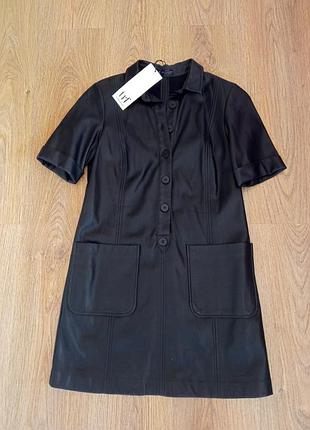 Продам абсолютно новое платье из экокожи от zara,s