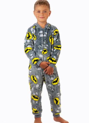 Теплый махровый комбинезон пижама для мальчика, бэтмен, мячики, звезды, тёплый махровой комбинезон пижама для мальчика бэтмен, свезды, мячики5 фото