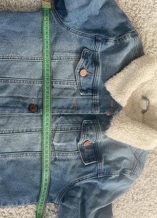 Куртка джинсовая на меху. пиджак джинсовый на мху7 фото