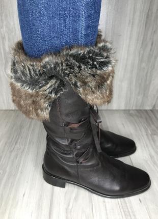 Сапоги hogl кожа женские
