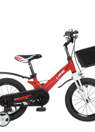 Новий велосипед дитячий lanq wln1450d-3n 14 дюймів nia-mart, спорт товари