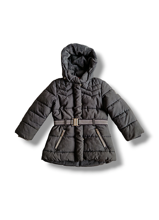 Детская теплая куртка с поясом