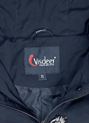 Visdeer куртка s размер женская зимняя черная оригинал3 фото