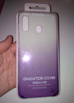 Чехол samsung galaxy a20 gradation cover3 фото