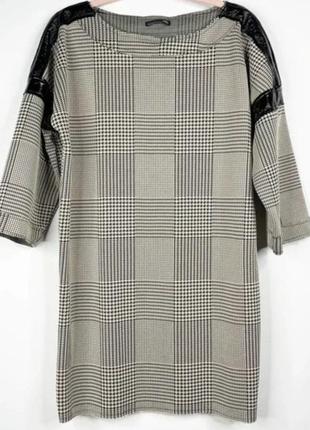 Платье в клетку zara