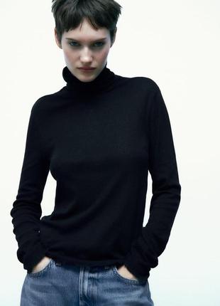 Гольф водолазка zara з вовною s. m. l оригінал