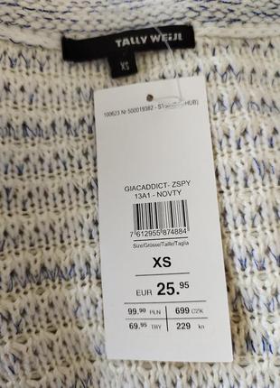 Стильный женский нарядный свитер кофта tally weijl, р.хs/s10 фото