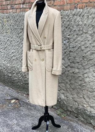 Шерстяное пальто alexander mcqueen
