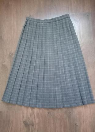 Юбка плиссе в клетку