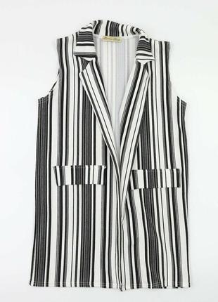 Накидка кардиган, безрукавка, удлиненный жилет, жилетка