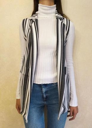 Накидка кардиган, безрукавка, удлиненный жилет, жилетка