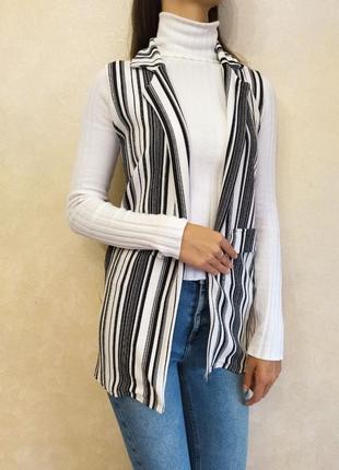 Накидка кардиган, безрукавка, удлиненный жилет, жилетка