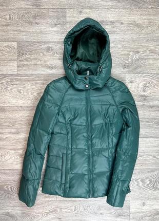 Incity basic куртка микропуховик 40 размер женская зелёная оригинал
