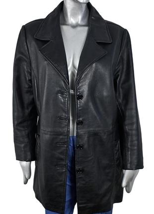 Винтажная женская кожаная куртка, пиджак, пальто2 фото