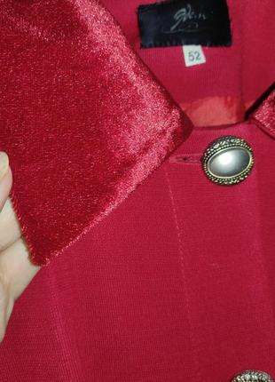 Винтажное пальто - плащ красный 524 фото
