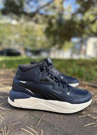 Мужские оригинальные зимние кроссовки puma x-ray speed mid 388574 03