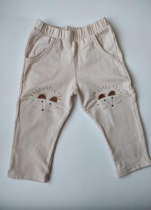 Теплые фирменныештаны на резинке, на мальчика или девочку, оригинал.