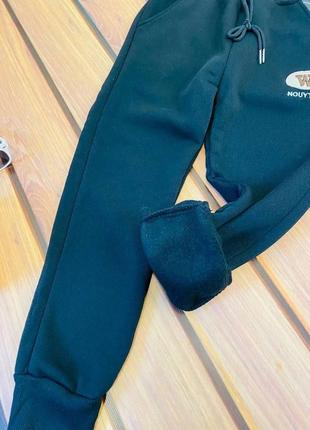 Шикарные теплые спортивные штаны на манжетах без карманов супер качество носятся рекомендация!!!!5 фото