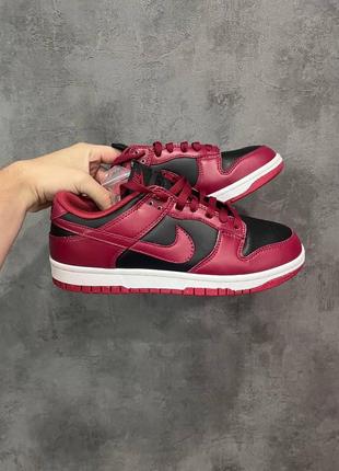 Кроссовки мужские nike dunk next nature team red black