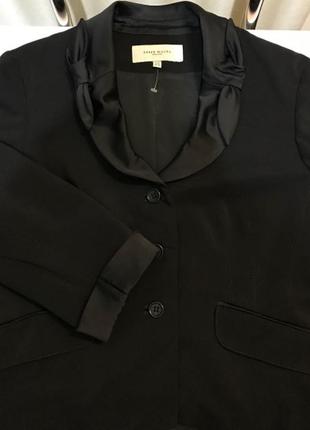 Укороченный пиджак - смесовая шерсть, karen millen, размер eur-42/l-xl7 фото