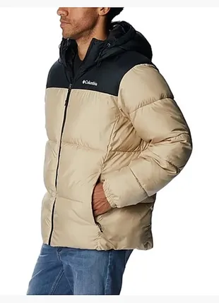 Зимова куртка пуховик columbia puffect hooded jacket beige 20084132713 фото